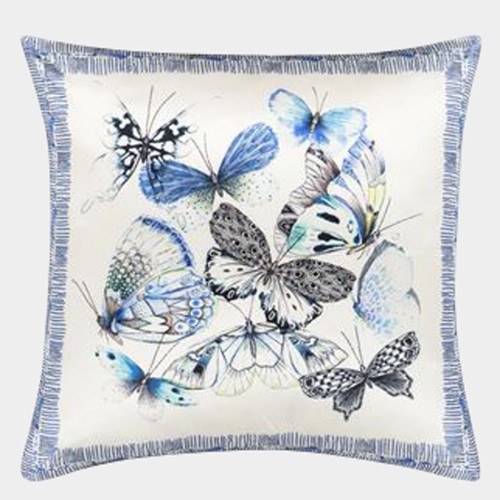 Luksusowa poduszka w motyle designer guild ccdg0727 Papillons Cobalt 50x50 cm