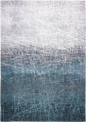 24 H Niebieski Dywan Louis De Poortere Nowoczesny - POLAR VORTEX 8877 140 cm x 200 cm