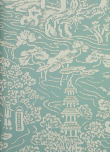 Tapeta orientalna York Wallcoverings AF6575 Chinoiserie Tea Garden