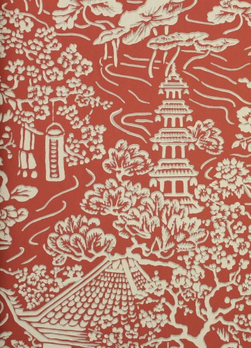 Tapeta orientalna York Wallcoverings AF6576 Chinoiserie Tea Garden