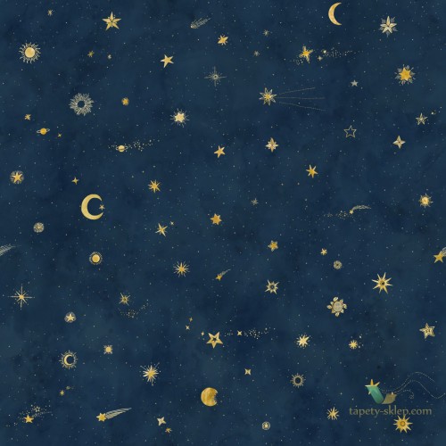 Tapeta Sandberg 659-96 Starry Sky Petrol Lofstad