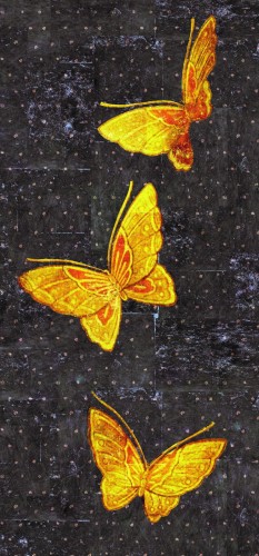 Tapeta Motyle Elitis TP28601 La Chasse Aux Papillons Soleil Levant