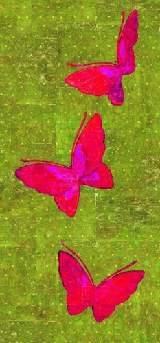 Tapeta Motyle Elitis TP28602 La Chasse Aux Papillons Soleil Levant