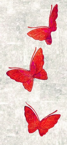 Tapeta Motyle Elitis TP28603 La Chasse Aux Papillons Soleil Levant