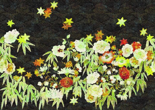 Mural Polne Kwiaty Elitis TP28703 Tendres Silences Soleil Levant