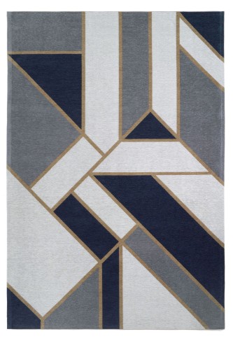 Dywan Geometryczny Carpet Decor Gatsby Dark Blue Art Deco Collection