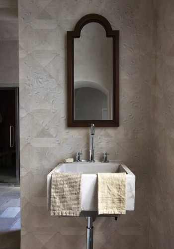 Fototapeta pod prysznic z mozaikowym wzorem WET_LA1501 Layering Wall and Deco