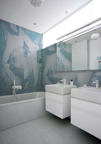 Fototapeta pod prysznic WET_PE1501 Petrol Wall and Deco