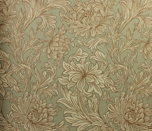Tapeta Kwiaty Morris & Co. 216861 Chrysanthemum Toile Compilation