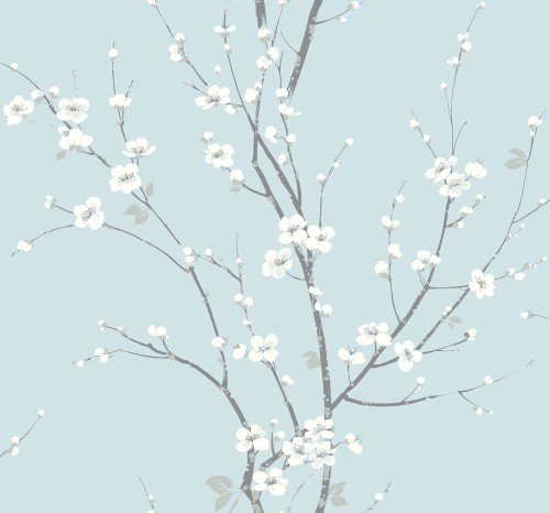 Tapeta w kwiaty wiśni Wallquest EC81802 Monterey Newport