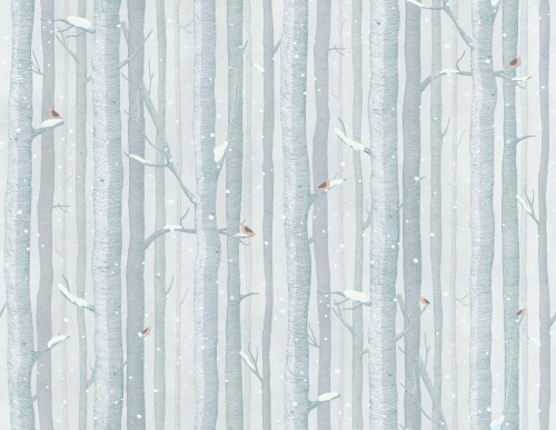 Tapeta z drzewami Tecnografica 71439-2 Lullaby Winter