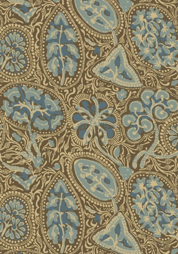 Tapeta z ornamentowym wzorem Paisley Thibaut T88718 Cochin Trade Routes