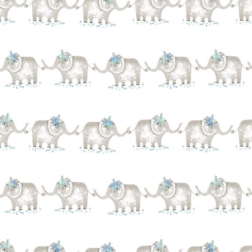 Tapeta w słonie do pokoju dziecka ICH Wallpaper 3351-2 Zoo Oh La La