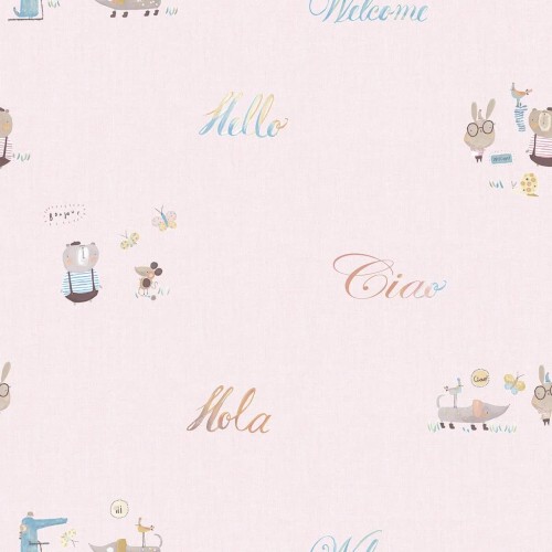 Tapeta dziecięca ICH Wallpaper 3353-2 Animal Beep Oh La La