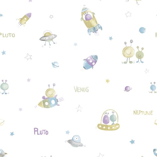 Tapeta kosmos ICH Wallpaper 3355-1 Marte Oh La La
