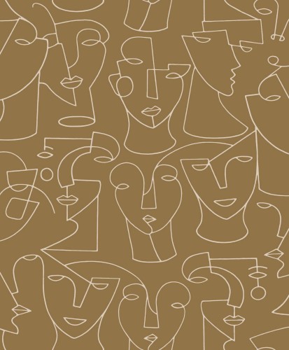 Tapeta twarze Casadeco GLRY 86162106 Portrait Gallery