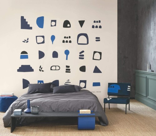 Mural w hieroglify Casadeco GLRY 86326827 Hieroglyphes By Babel Brune Gallery