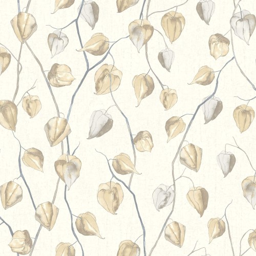 Tapeta roślinna Casadeco GINK 86211202 Lanternes Ginkgo
