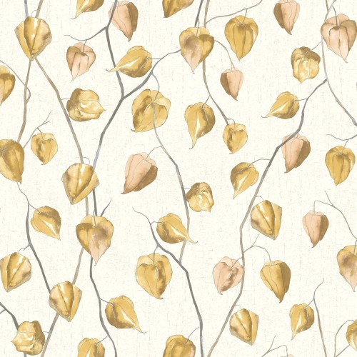 Tapeta roślinna Casadeco GINK 86212323 Lanternes Ginkgo