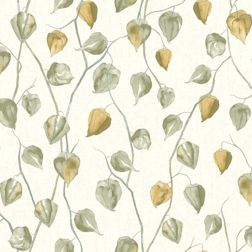 Tapeta roślinna Casadeco GINK 86217107 Lanternes Ginkgo