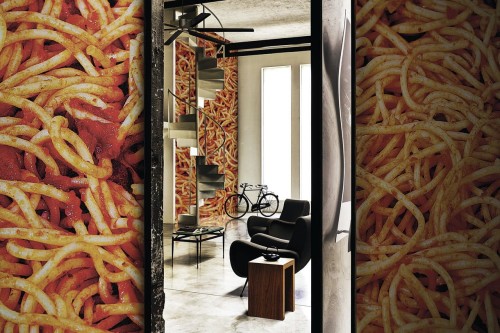 Tapeta Spaghetti London Art 04TP 01 Kitchen Confidential Luxury Shit Toiletpaper