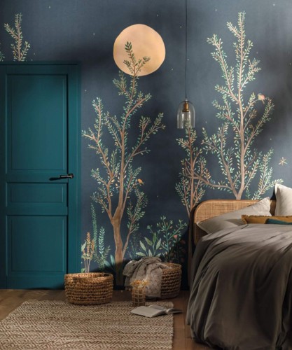 Mural z drzewami Caselio BFM 101666520 Midnight Walk Beauty Full Image 2