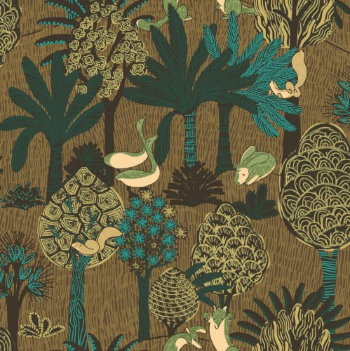 Tapeta Zwierzęta Elitis TP324 02 Renard & Co Les Petites Histoires