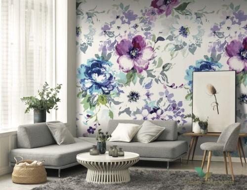 Mural w kwiaty Casadeco 89395242 Beauty Full Image