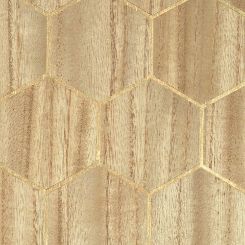 Tapeta Heksagony Fornir CMO Paris Bois Alveole Blond Or WBO 03 20 Wood Wallcovering