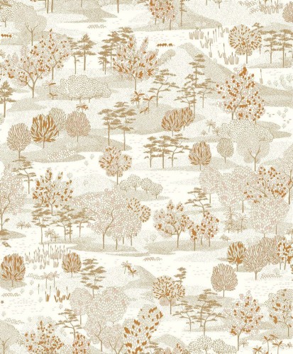 Tapeta roślinna Caselio NGR103040234 Jardin D'Olinda Nos Gravures