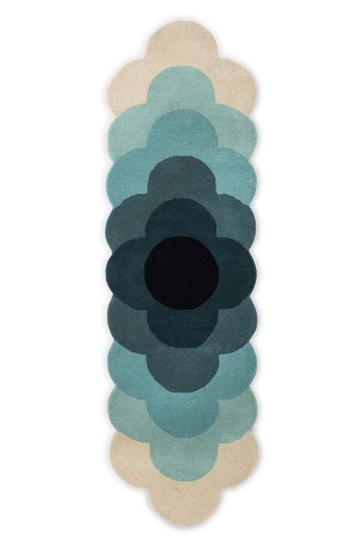 Dywan kwiat Optical Flower Teal 061207 Orla Kiely