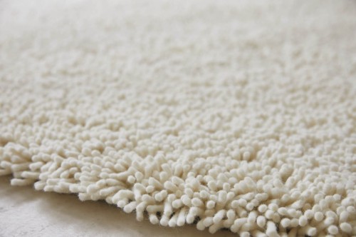 Biały dywan shaggy Gravel Woolwhite 68009 Brink & Campman