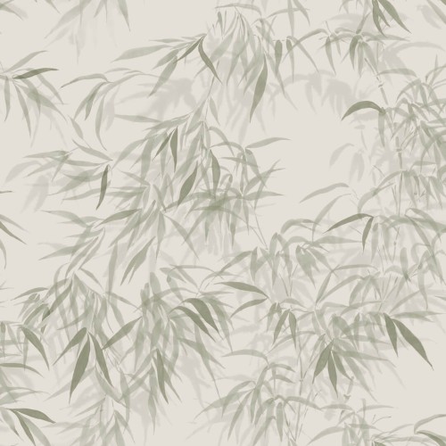 Tapeta liście bambusa Sandberg S10116 Jon Olive Green Jordnara