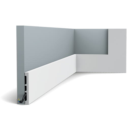 Listwa podłogowa/obramowanie drzwi malowana biała DX163-2300 RAL9003 Orac Decor wys. 10,2cm