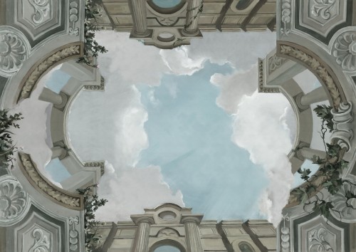Fototapeta w starożytnym stylu Rebel Walls R17891 Lucca Cloud Scenery
