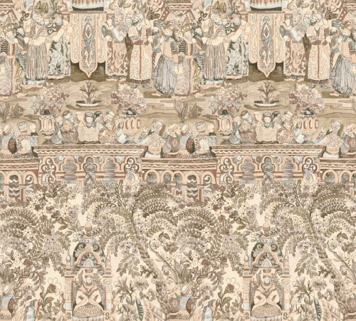 Tapeta tekstylna orientalna Arte Emperador 49501 Gitane