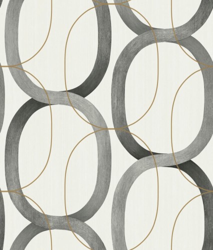 Tapeta geometryczna York Wallcoverings OS4213 Interlock Candice Olson Modern Nature 2