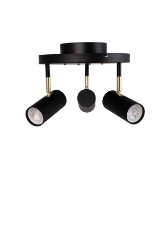 Lampa sufitowa ryflowane tuby Hubble 3 Black 463311 Globen