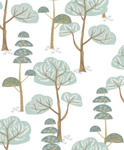 Tapeta drzewa Khroma HAP102 TREES JADE Be Happy