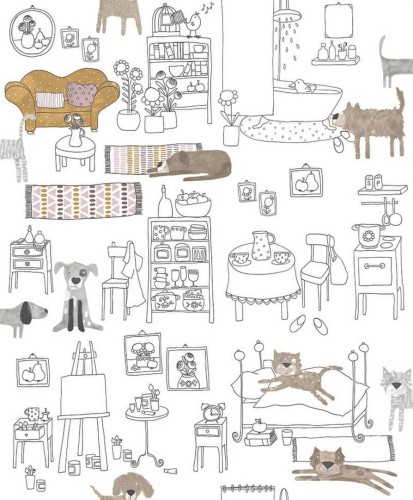 Tapeta zwierzęta Khroma HAP602 PETS AMBER Be Happy
