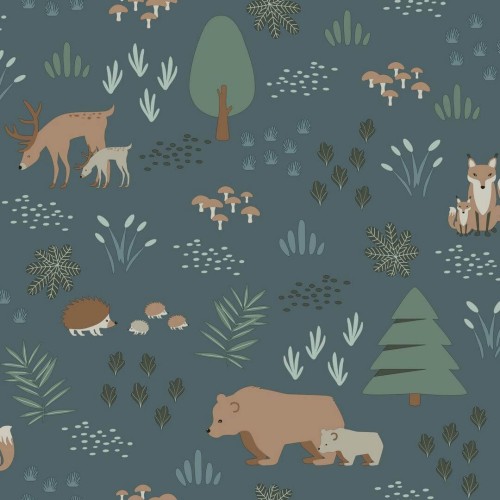 Tapeta ze zwierzętami leśnymi Esta 139248 Forest Friends