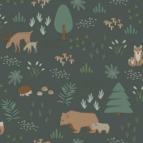 Tapeta ze zwierzętami leśnymi Esta 139249 Forest Friends