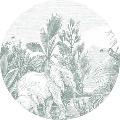 Naklejka dżungla Esta 159076 Forest Friends śr. 70cm