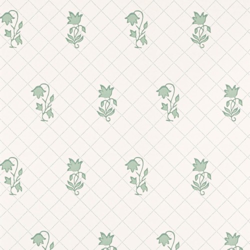 Tapeta kratownica i kwiatki Colefax and Fowler W7010-03 Berkeley Sprig Small Design Wallpapers II