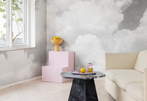 Fototapeta chmury Rebel Walls R14013 Cuddle Clouds Graphite Dreamland