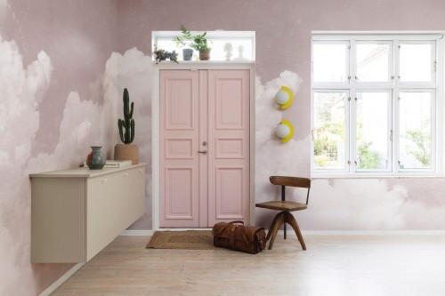 Fototapeta chmury Rebel Walls R14014 Cuddle Clouds Pink Dreamland