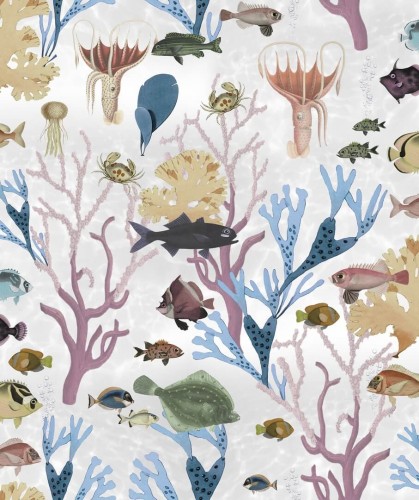 Tapeta zwierzęta morskie Rebel Walls R18032 Aquarium Pastel Dreamland