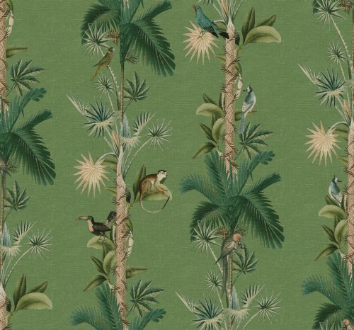 Tapeta tropikalna Rebel Walls R18103 Monkey Island Tropical Dreamland