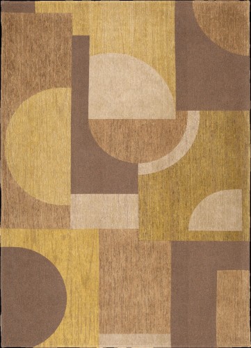 Dywan geometryczny Art-Deco BAUHAUS HONEY GOLD 9159