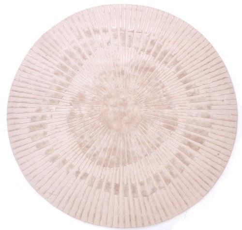 Dywan Okrągły Beżowy RADIUS Beige Handmade Collection Carpet Decor Fargotex